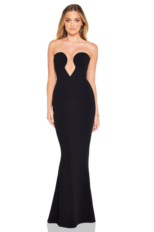 NOOKIE - MINX GOWN - BLACK