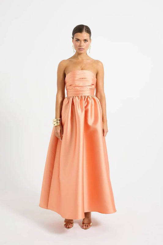 PASDUCHAS - PIPPA STRAPLESS MIDI - SUNSET