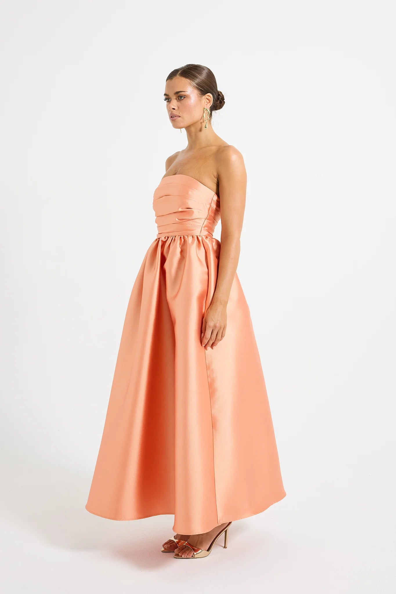 PASDUCHAS - PIPPA STRAPLESS MIDI - SUNSET