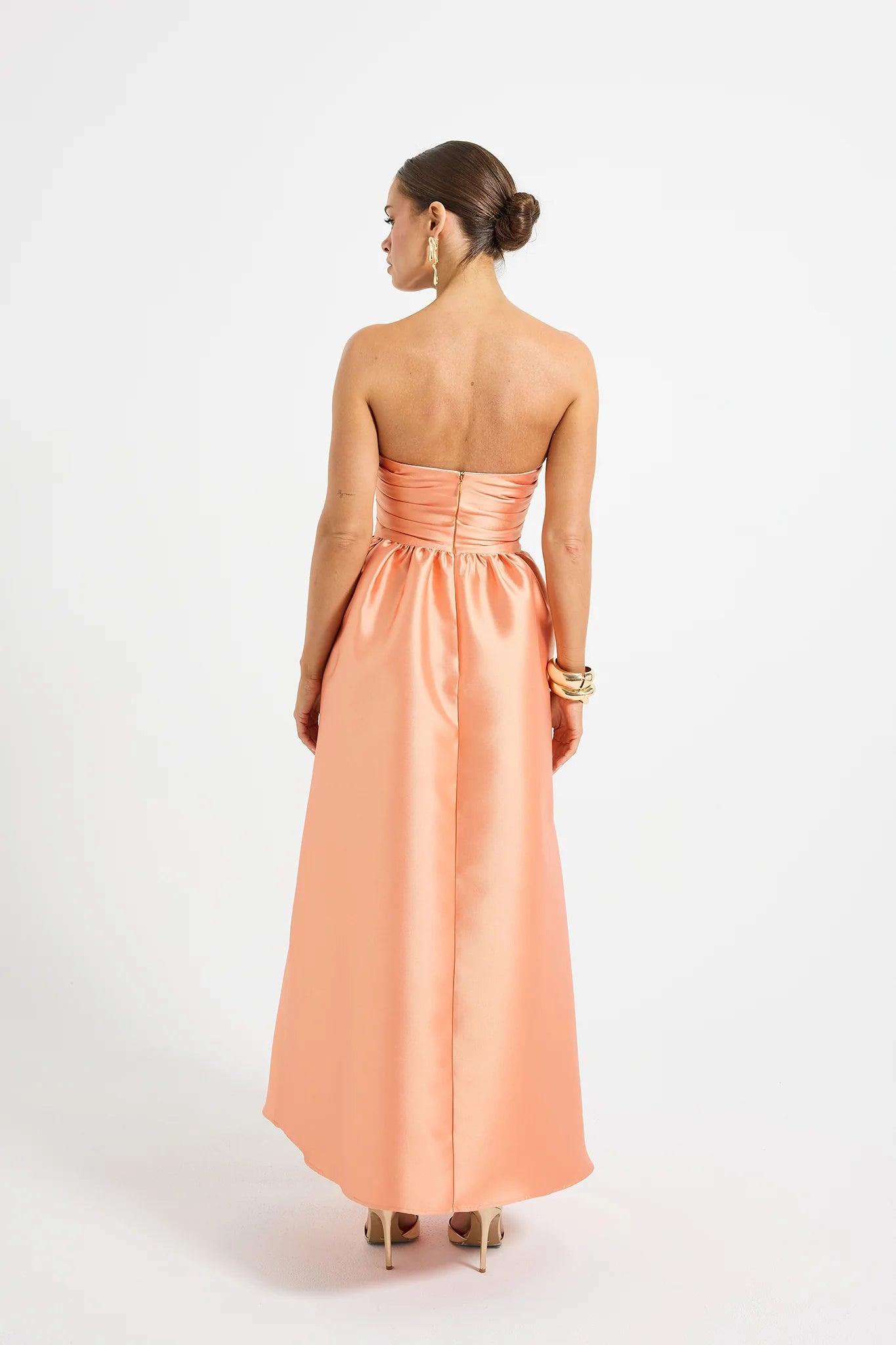 PASDUCHAS - PIPPA STRAPLESS MIDI - SUNSET