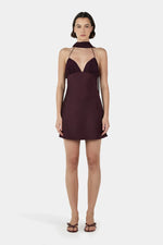 OWNLEY - ALANAH MINI DRESS - PLUM