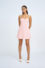 BY JOHNNY - SERENA PIPE MINI DRESS - DUSTY PINK