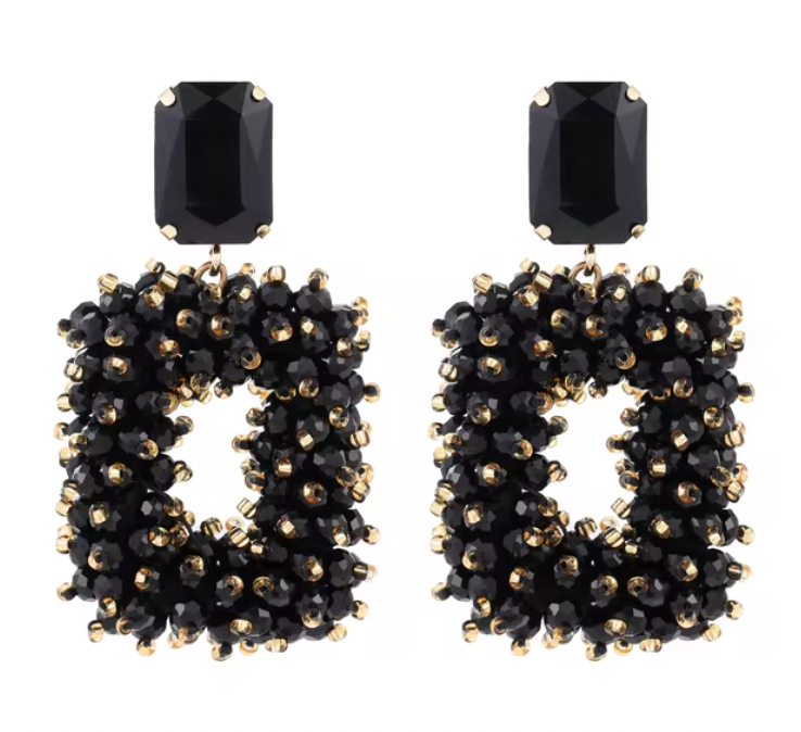 JAIDA EARRINGS - BLACK