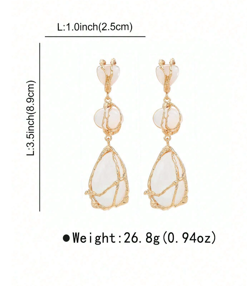 SARA EARRINGS - WHITE