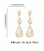 SARA EARRINGS - WHITE