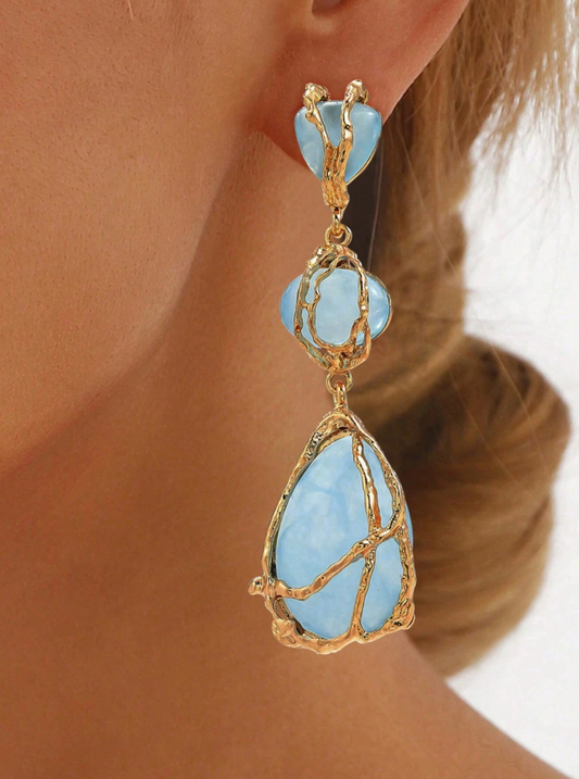 SARA EARRINGS - BLUE
