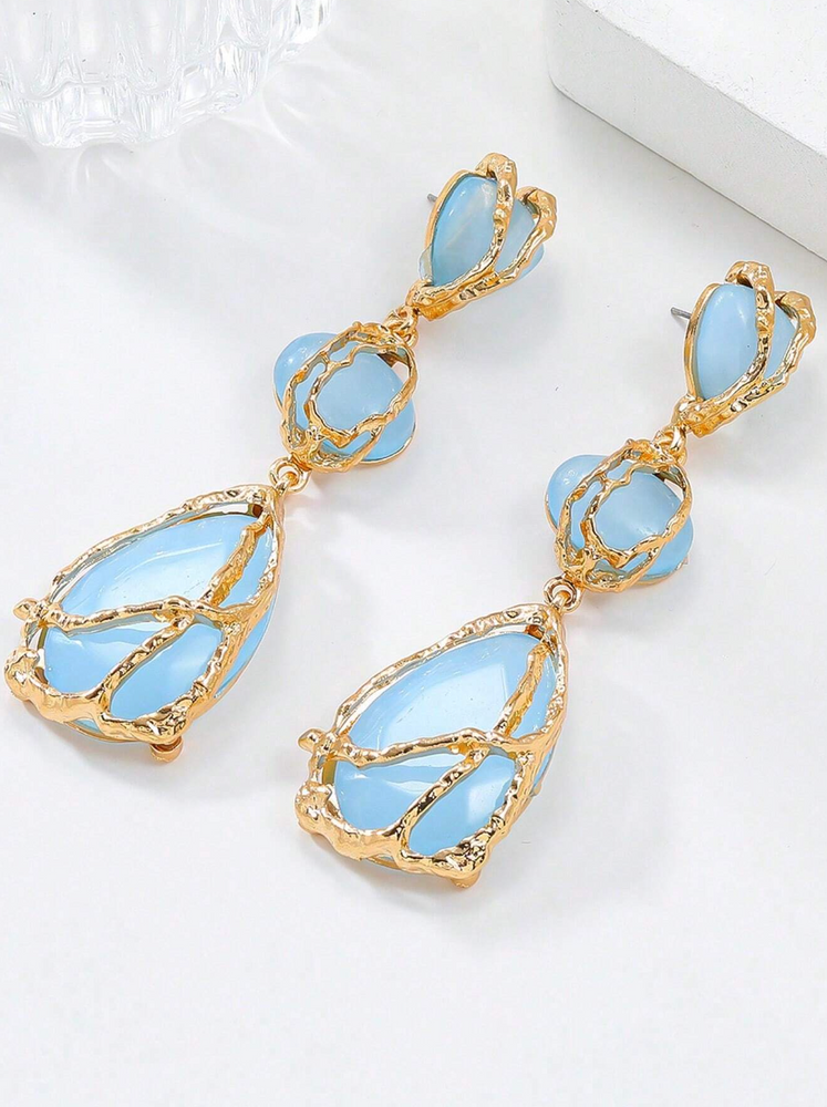 SARA EARRINGS - BLUE