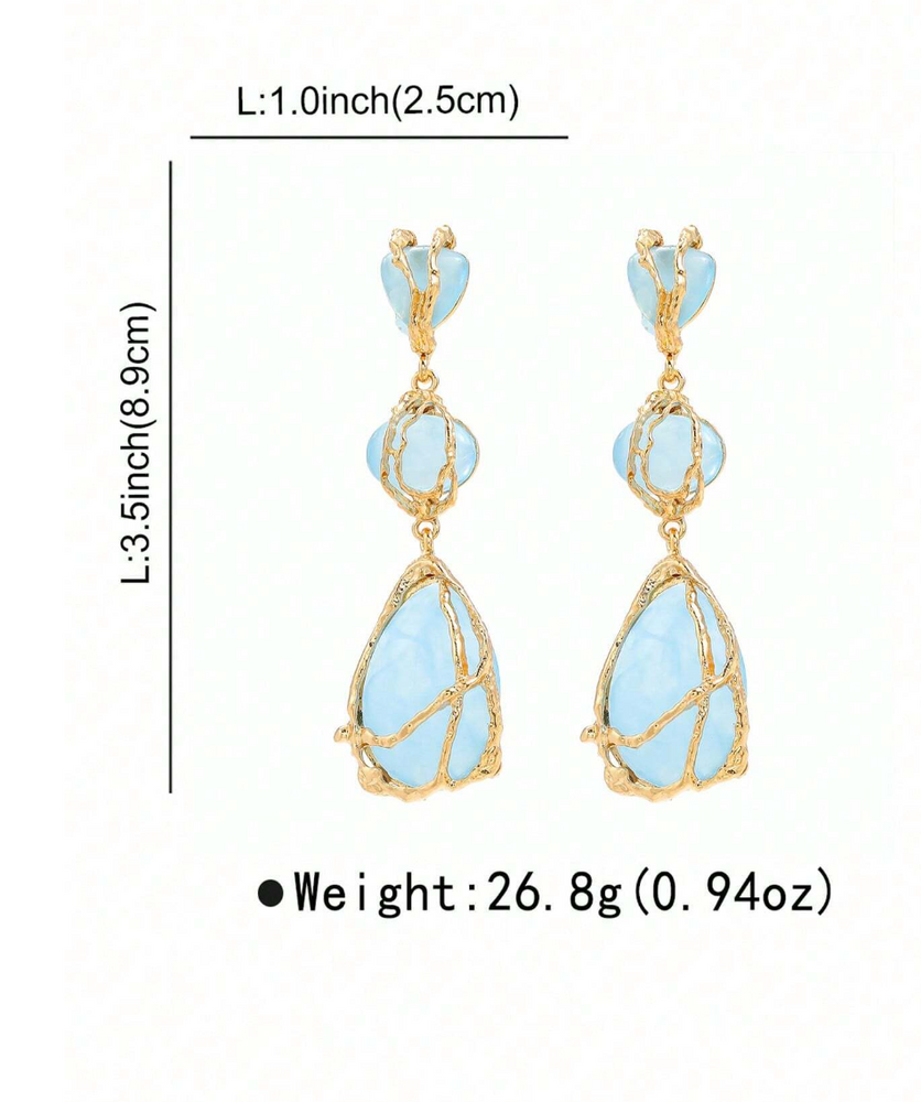 SARA EARRINGS - BLUE