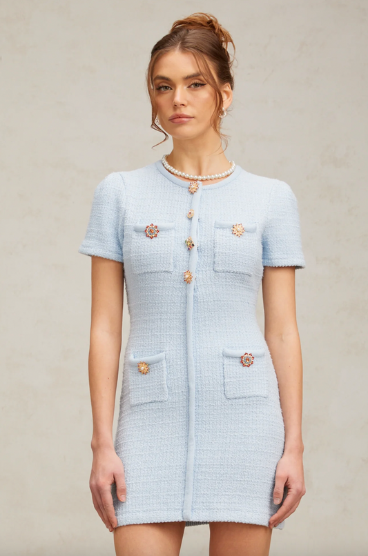 SIERRA TWEED MINI - SKY BLUE