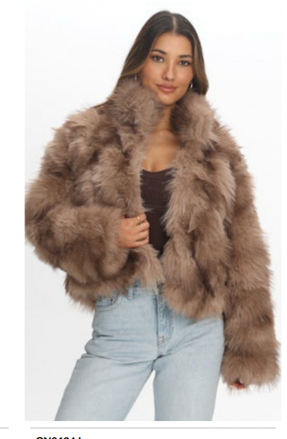 FRANKI FUR COAT - MOCHA MIX