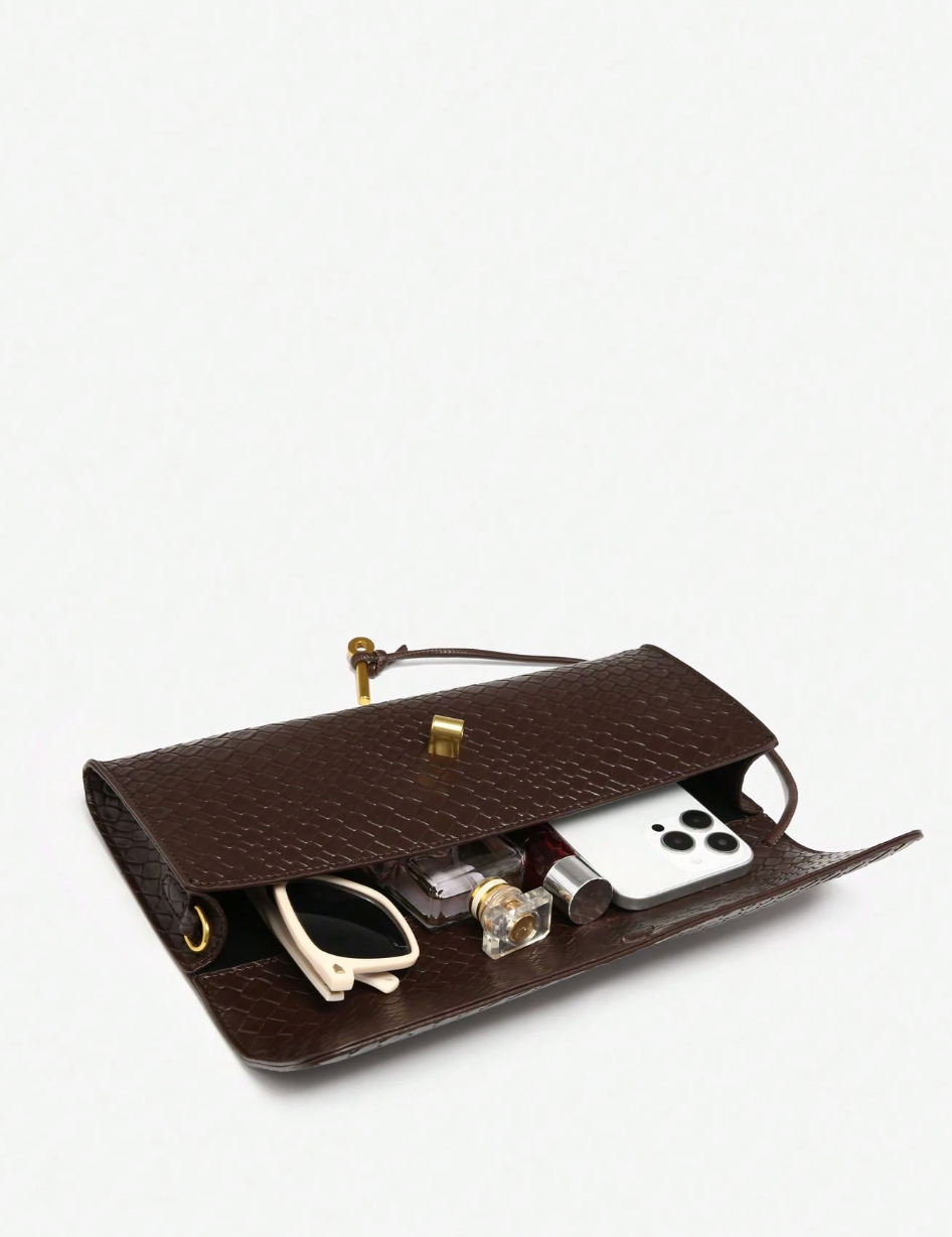 HADLEY HANDLE BAG - CHOC