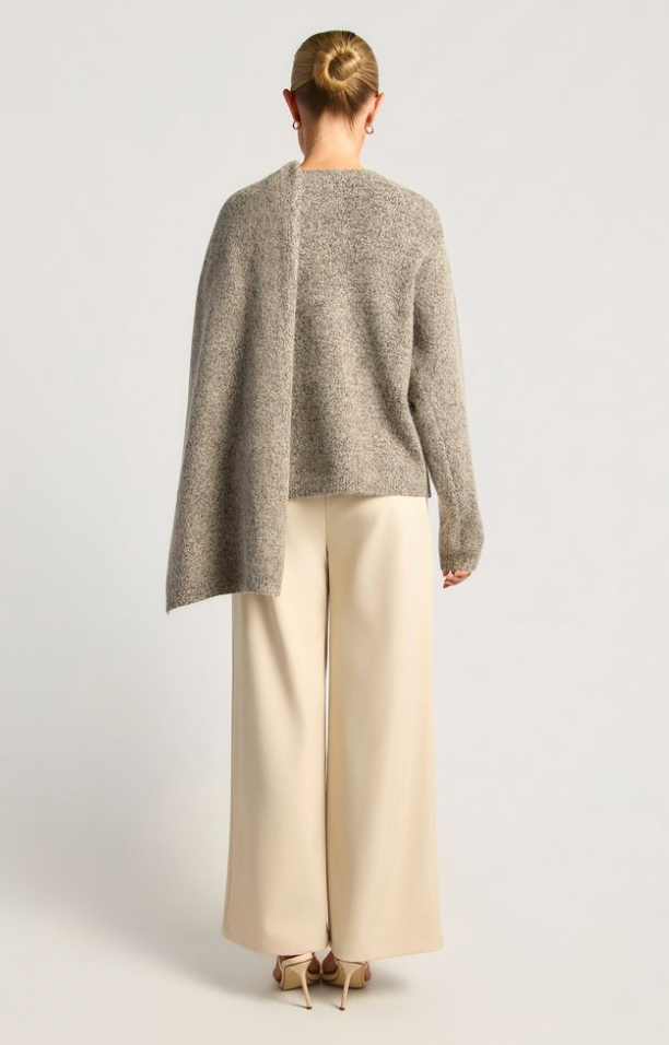 ANGELIKA KNIT SWEATER - GREY