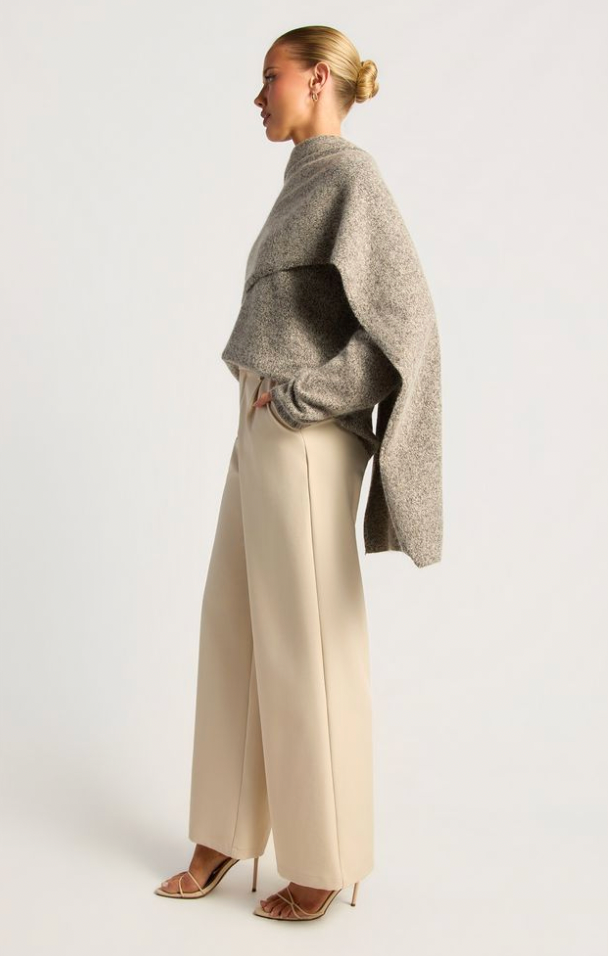 ANGELIKA KNIT SWEATER - GREY
