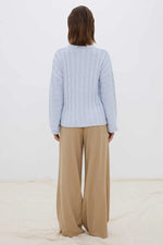 SOVERE - LACED SWEATER - DAWN BLUE