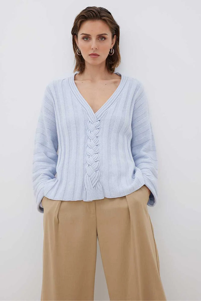 SOVERE - LACED SWEATER - DAWN BLUE