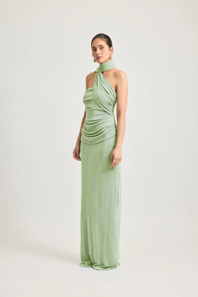 TOJHA - IESHA DRESS - MATCHA GREEN