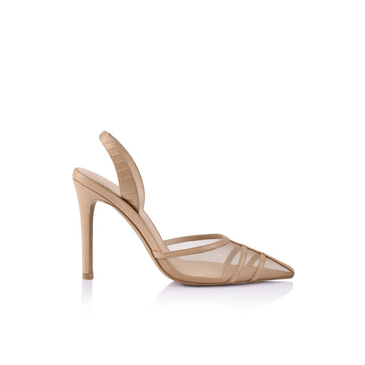 LANA WILKISON - JADE HEELS - Beige Lizard