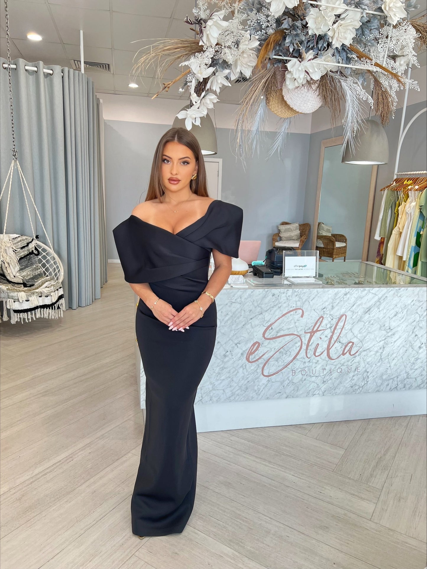 TOJHA - YESEMIA GOWN - BLACK