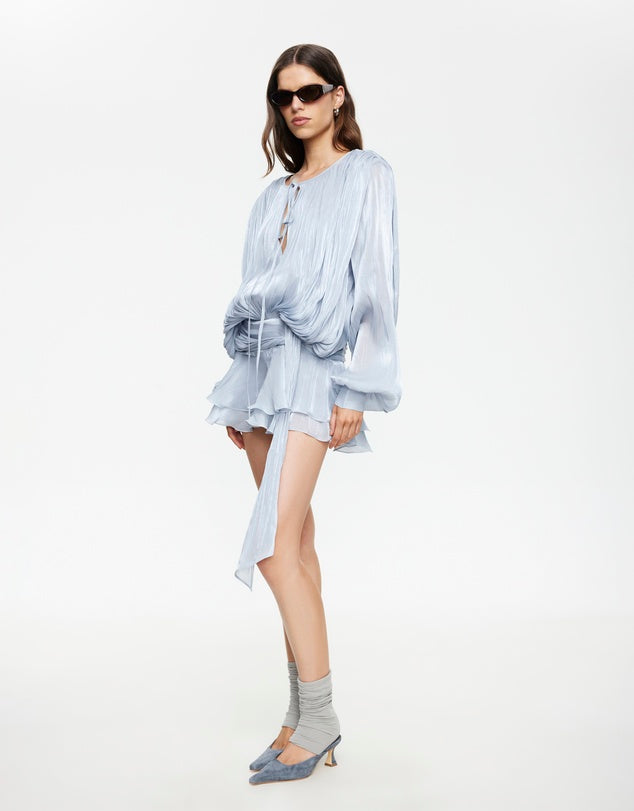 JANESSA MINI DRESS - OCEAN BLUE