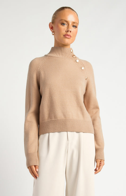 DIANA KNIT SWEATER - NUDE