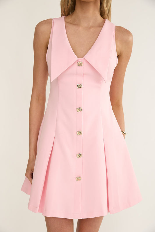 AMALIA MINI DRESS - BLUSH