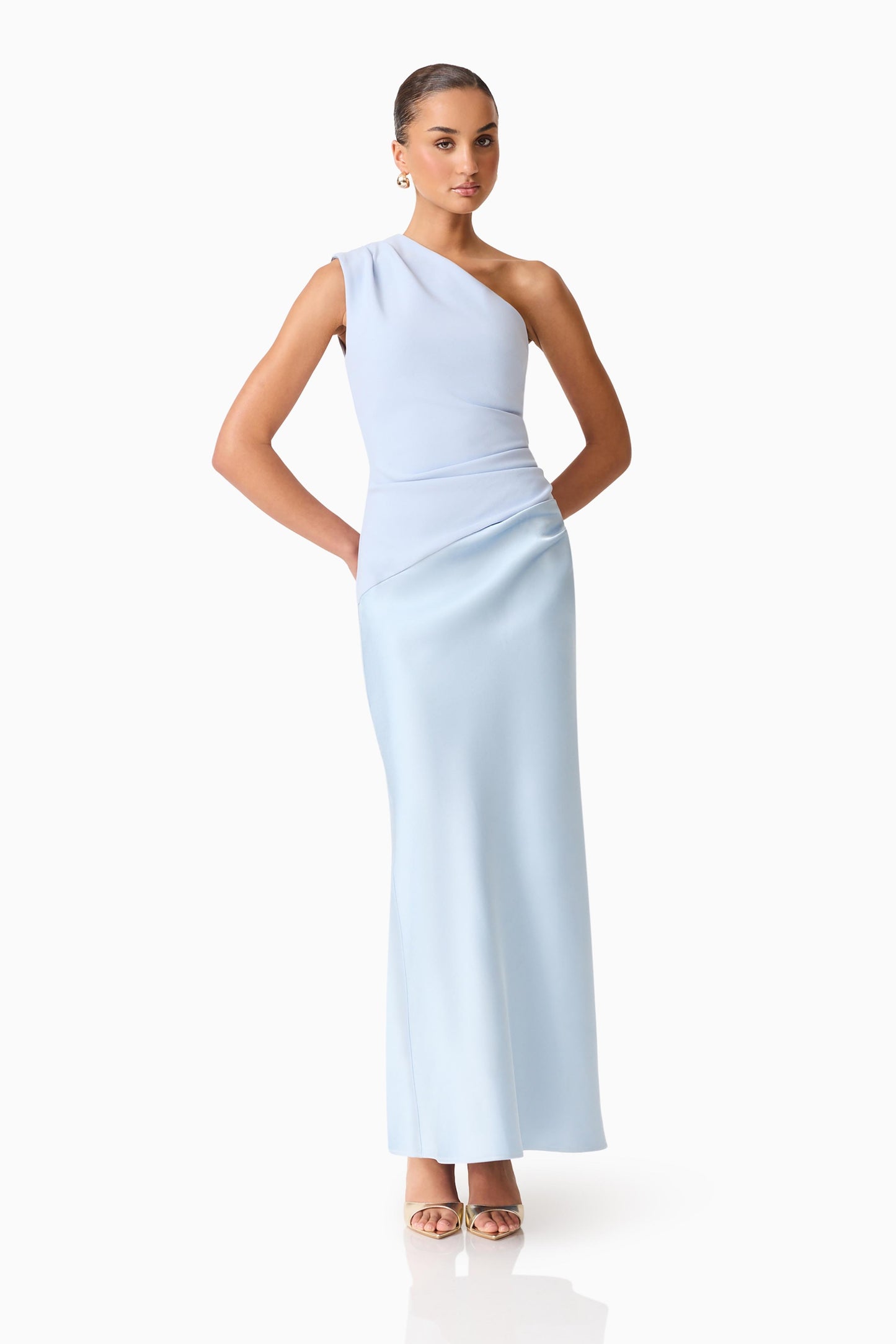sky one shoulder gown from Estila Boutique Australia