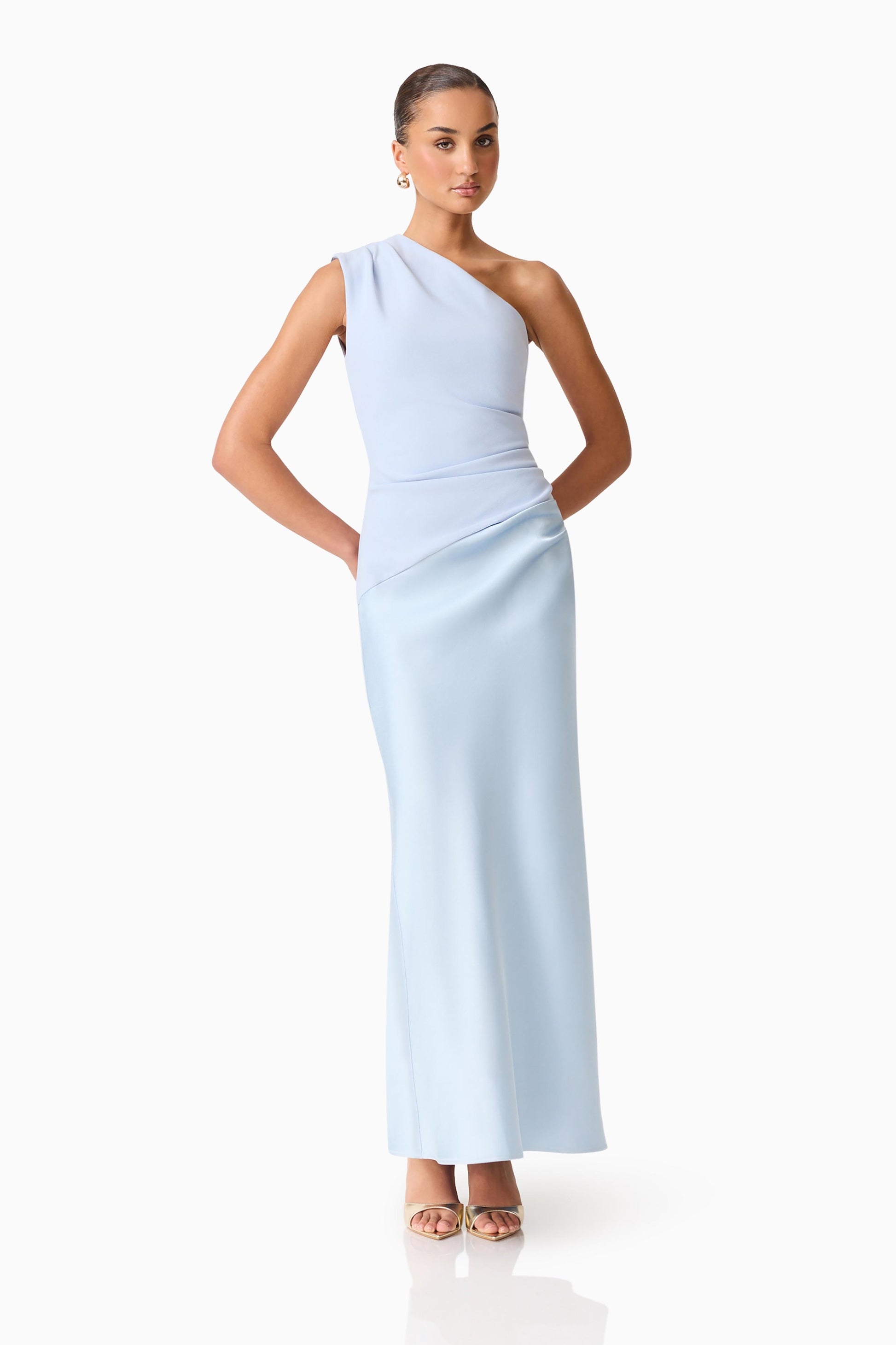 sky one shoulder gown from Estila Boutique Australia