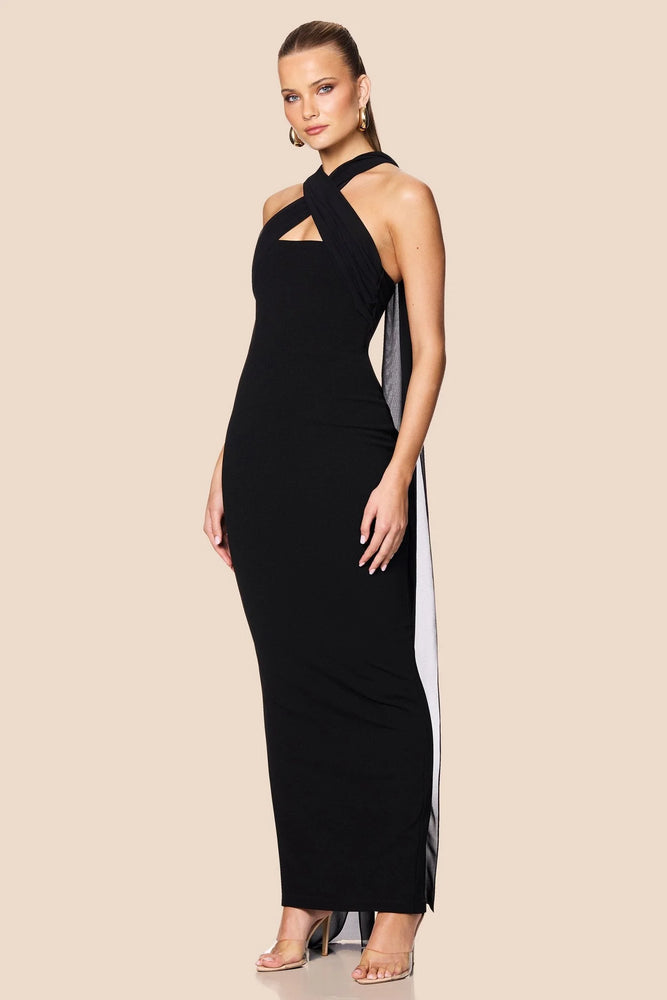 NOOKIE - ZEPHYR GOWN - BLACK - PRE ORDER