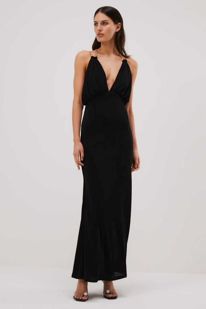 MISHA COLLECTION - AMINAH CHAIN SLINKY GOWN