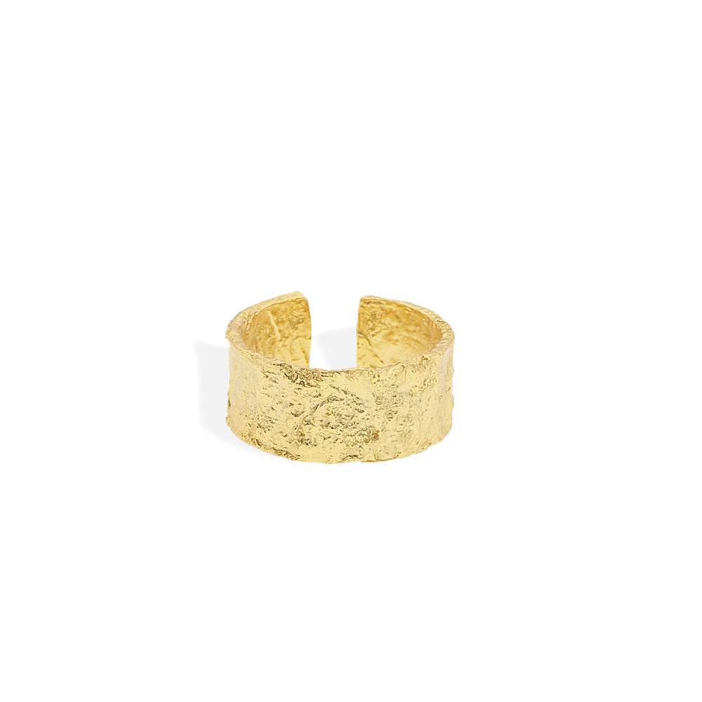 ARMS OF EVE - EROS GOLD TEXTURED RING